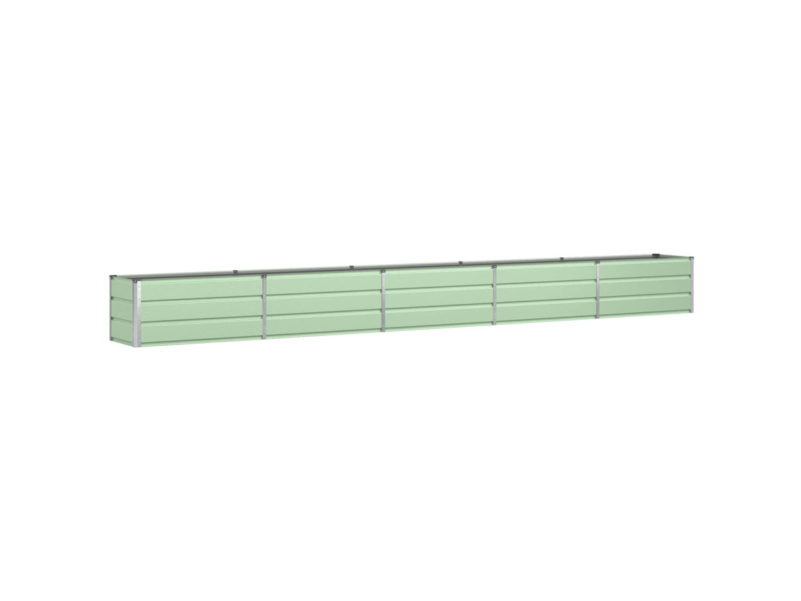 Conjunto 1 Floreira Vidaxl Verde Aço (480 X 50 X 45 Cm)
