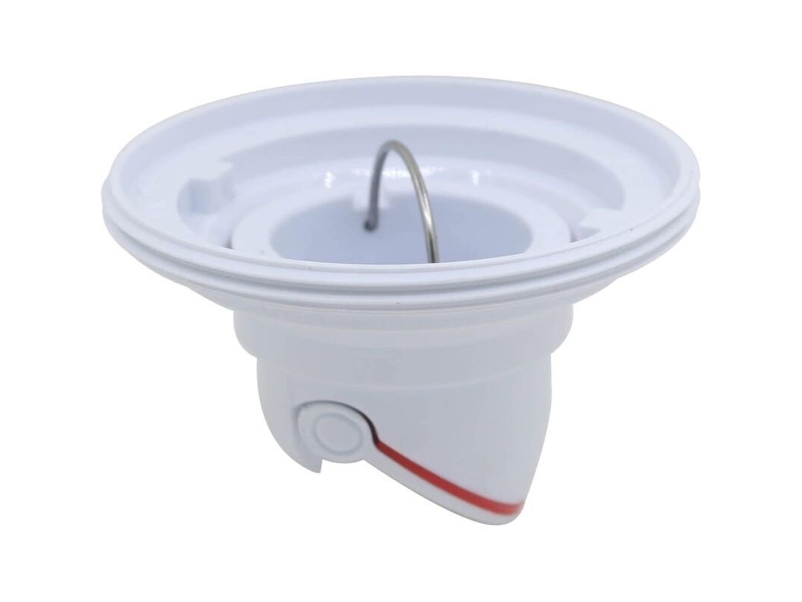 Ralo de Chão AQUAFORGE com controle de odores, tampa, para máquina de lavar, branco