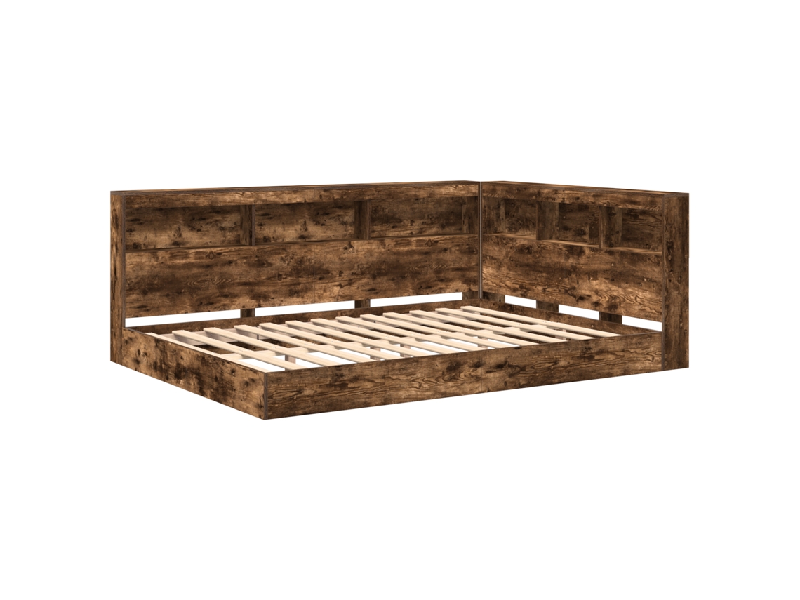 Conjunto 1 Cama De Quarto Vidaxl Castanho Derivados De Madeira (140 X 200 Cm)