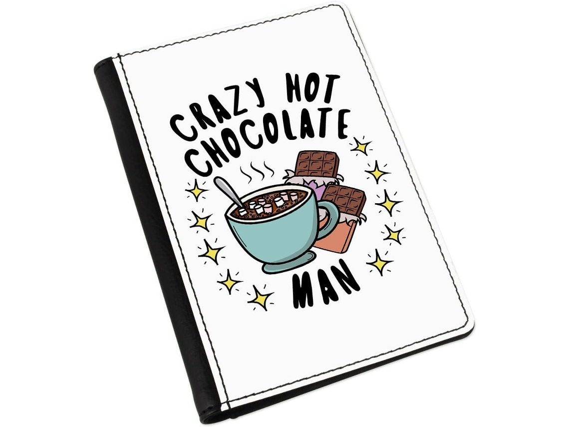 Capa para Passaporte Gift Base Crazy Hot Chocolate Man Stars