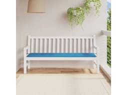 Vidaxl Almofadão P/ Banco De Jardim 180x50x3 Cm Tecido Oxford Azul