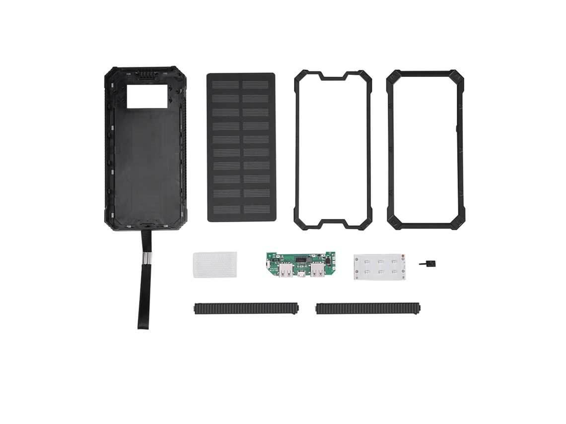 Kit de Power Bank EOOCOO (carregamento Solar, Saída Usb Dupla)