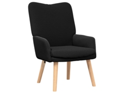 Conjunto 1 Poltrona Vidaxl Preto Poliéster (63 X 67 X 94 Cm)