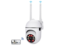 Sem Fio Wi-Fi 360 Graus  de Vídeo Interna Hd Visão Noturna Detecção de Movimento Segurança Doméstica Vigilância A7 Branco
