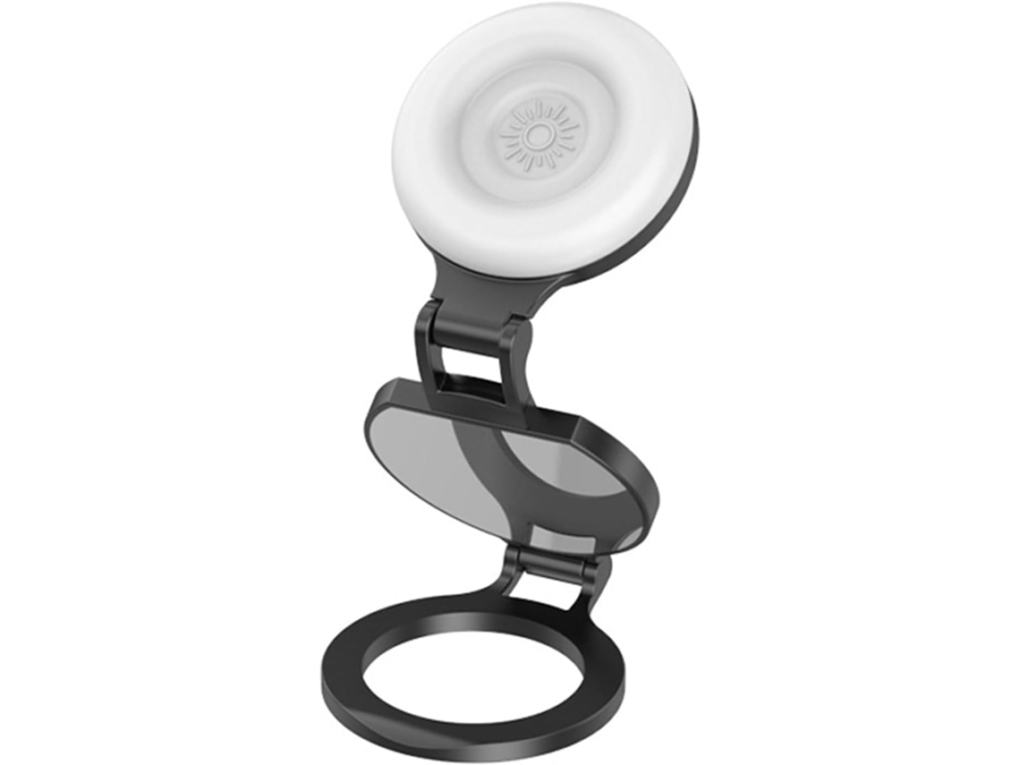 Luz Magnética Para Selfies Com Iluminação Suave Ajustável E Espelho.