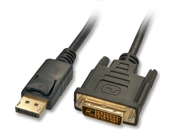 Cabo de Série LINDY (DVI - DisplayPort - Preto)