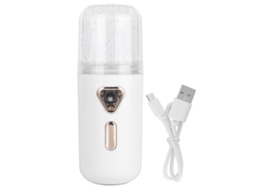 Mini Umidificador Facial 30ml Sprayer Neblina Usb Carregamento Partículas 6μm Branco | S/MARCA