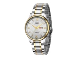 Reloj De Pareja Impermeable Con Números Romanos Y Correa De Acero (hombre Blanco)