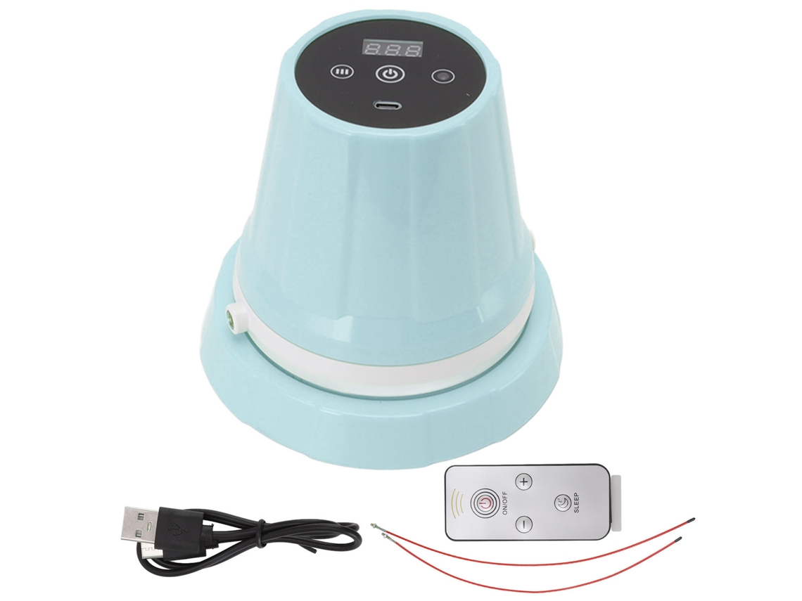 Máquina de pular corda eletrônica automática para exercícios de fitness - Azul