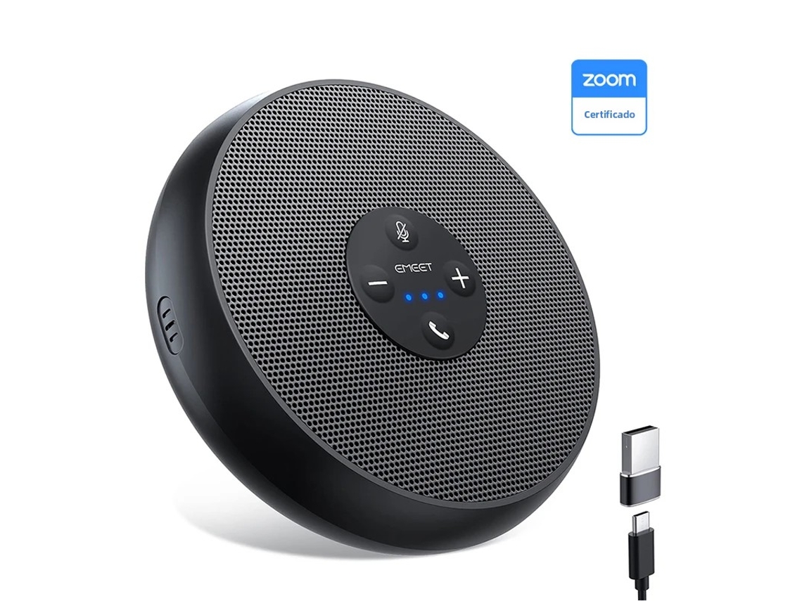 Caixa de Som para conferências MDUG com fio USB, viva voz e som 360°