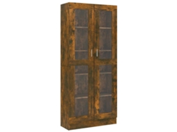 Vitrine Cabinet, Vitrine Cabinets Vidaxl Marrom Madeira Processada (n/a)