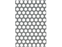 Chapa perf redonda alum anod prata 200 x 1000 x 1,0 - 466916