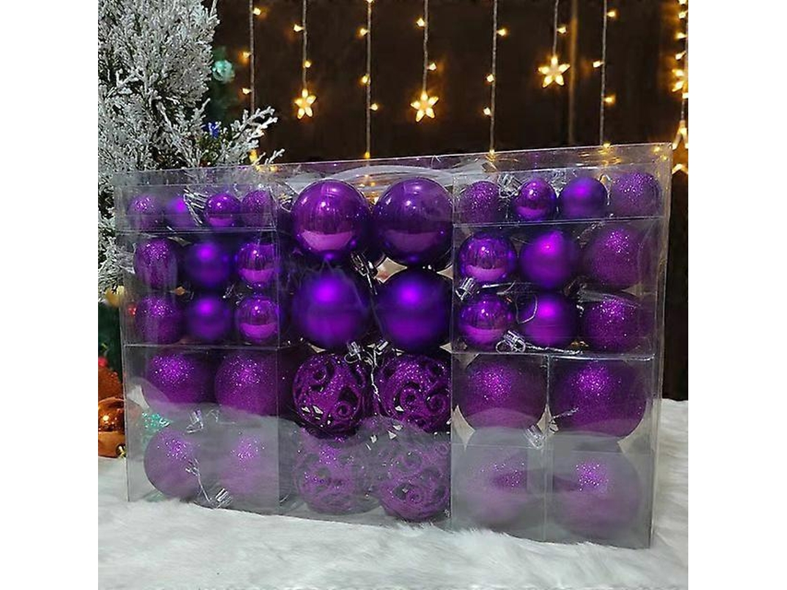 0236bolas De Natal 3 6cm 100 Pçs/set Enfeites De Natal Bola Ornamento Festa Casa Decoração De Jardim Para Decoração Da Árvore De Natal Hengjian