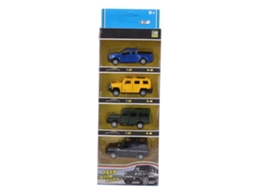 Mali 4pcs Brinquedo de Carro Modelo Liga 1/60 com Tração Retrátil e Porta Aberta para Crianças