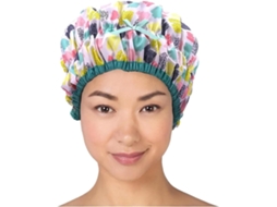 Touca De Banho Impermeável Extragrande Com Forro E Elástico Para Todos Os Comprimentos Cabelo Cor Vibrante