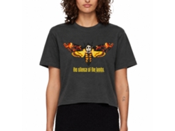 Rockinstone Silence Of The Lambs Movie Moth Heather Black Adult T-shirt Size:xxl