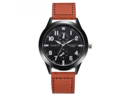 Reloj Hombre De Negocios Moda Gaiety Analógico Dial Redondo Cuarzo Café