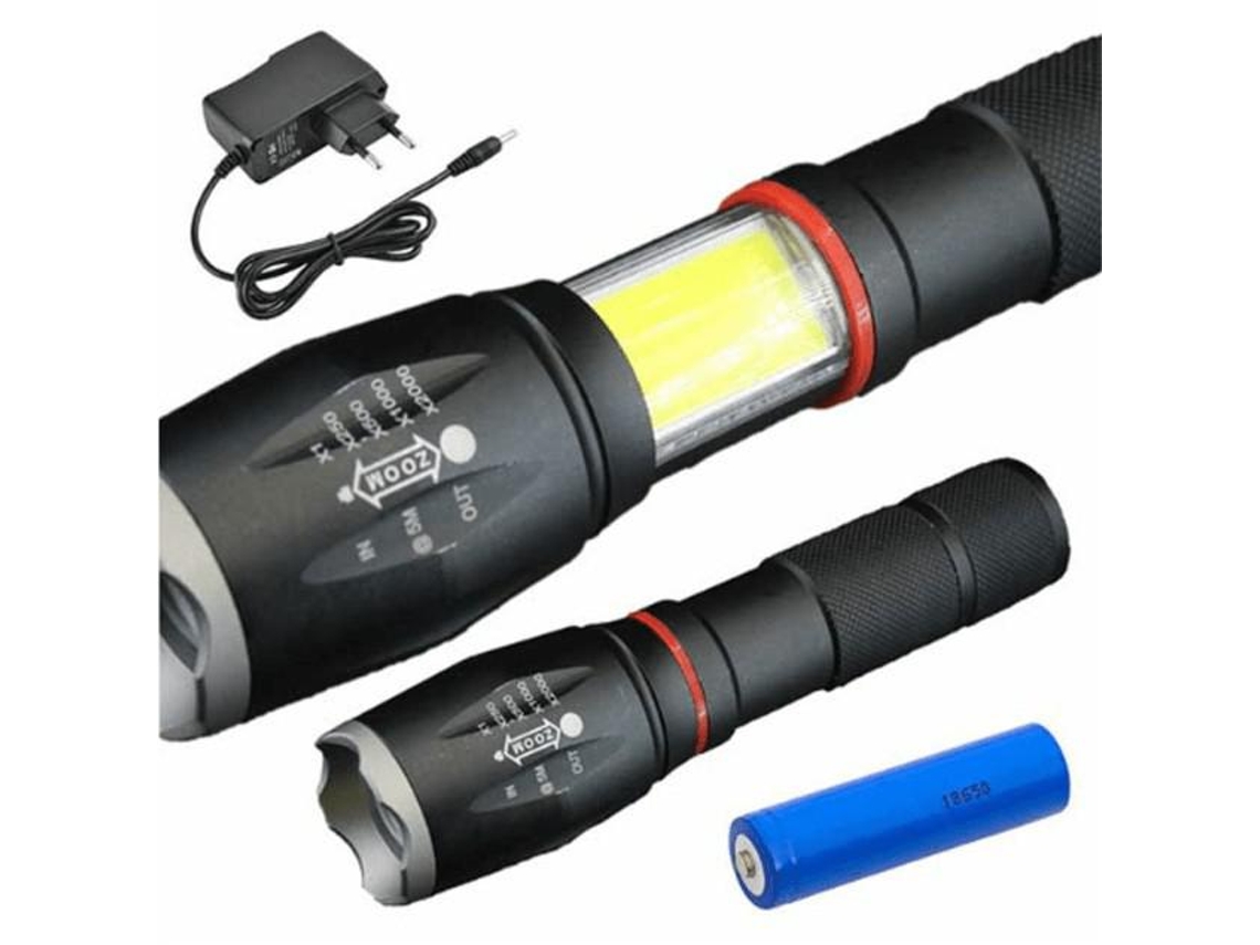 Lanterna com 1 Led Xpe 10W 5 Níveis Luz Zoom 800Lm Well