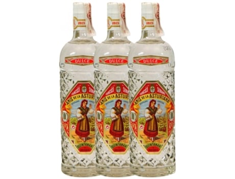 Anis PEQUEÑOS PRODUCTORES Asturiana Anís Doce (1 L - 3 unidades)