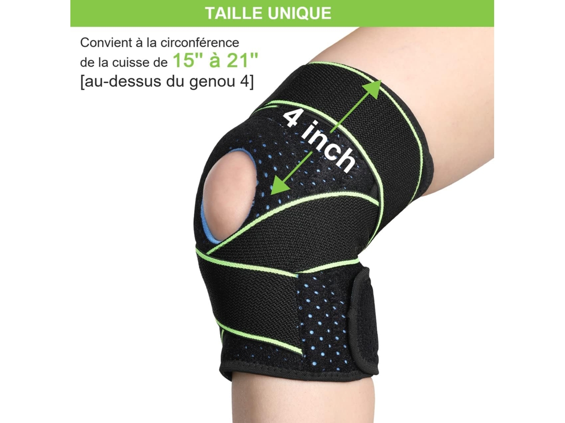 Protetor De Joelho Com Patela E Ligamento, Bandagem De Suporte De Joelho Com Rótula Aberta Aquaforge