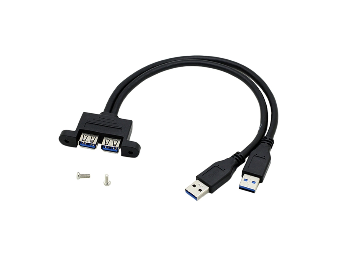 Cabo Extensor Painel Dual Usb 3.0 Macho Para Usb 3.0 Fmea 30cm ? Orysin