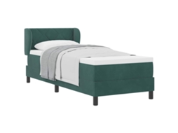 Cama Box com Colchão Verde escuro 80 X 200 Cm Veludo MAISON EXCLUSIVE