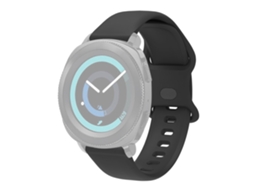 Bracelete Silicone 22Mm Ajustável para Xiaomi Haylou Rt Ls05S/Rs3 Ls04 Preto