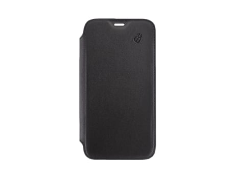 Capa Aba Verso para iPhone 11 Pro Max BEETLECASE Pele com Porta-Cartões Preto