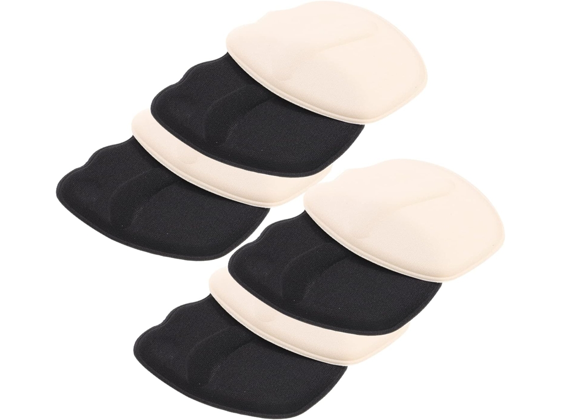 Conjunto De 4 Pares Palmilhas Calcanhar Femininas Com Amortecimento Para A Parte Frontal E Traseira Do Pé Proteção
