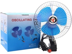 Ventilador Oscilante De Metal 12v/24v Para Carro E Caminhão Com Fluxo
