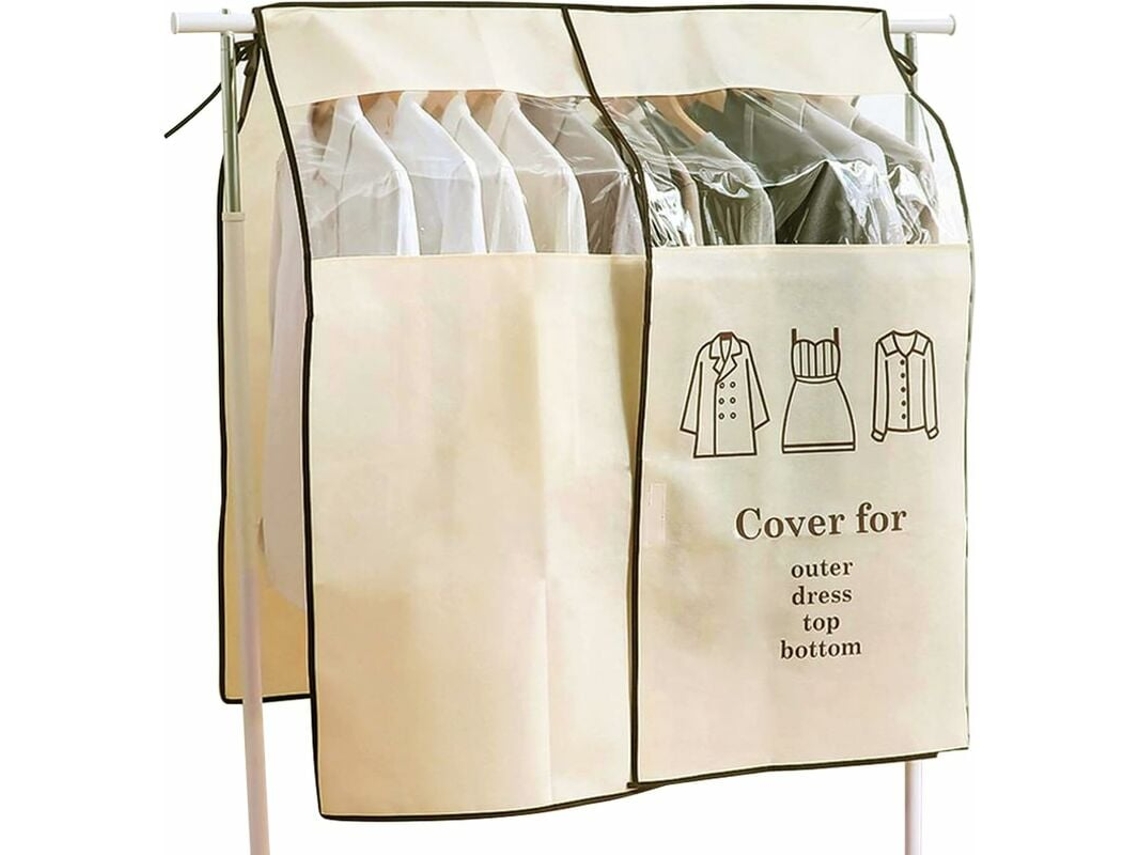 Lurelia Capa Para Roupa, Antipoeira, Com Fecho, Transparente, Para Vestidos E Casacos, 90 X 110 Cm, Uso Prático
