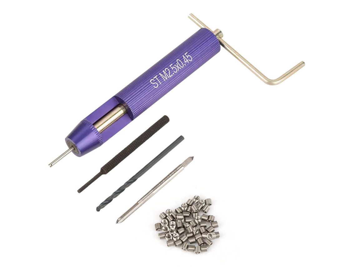 Conjunto De 50 Insertos Para Reparo Rosca, M2.5 X 2d, Em Aço