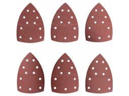 Conjunto de 60 Discos Lixa Triangulares com 11 Furos, nas Granulações 40, 60, 80, 120, 180 e 240, Ideais para Lixadeiras Multifuncionais BRILVIBERA