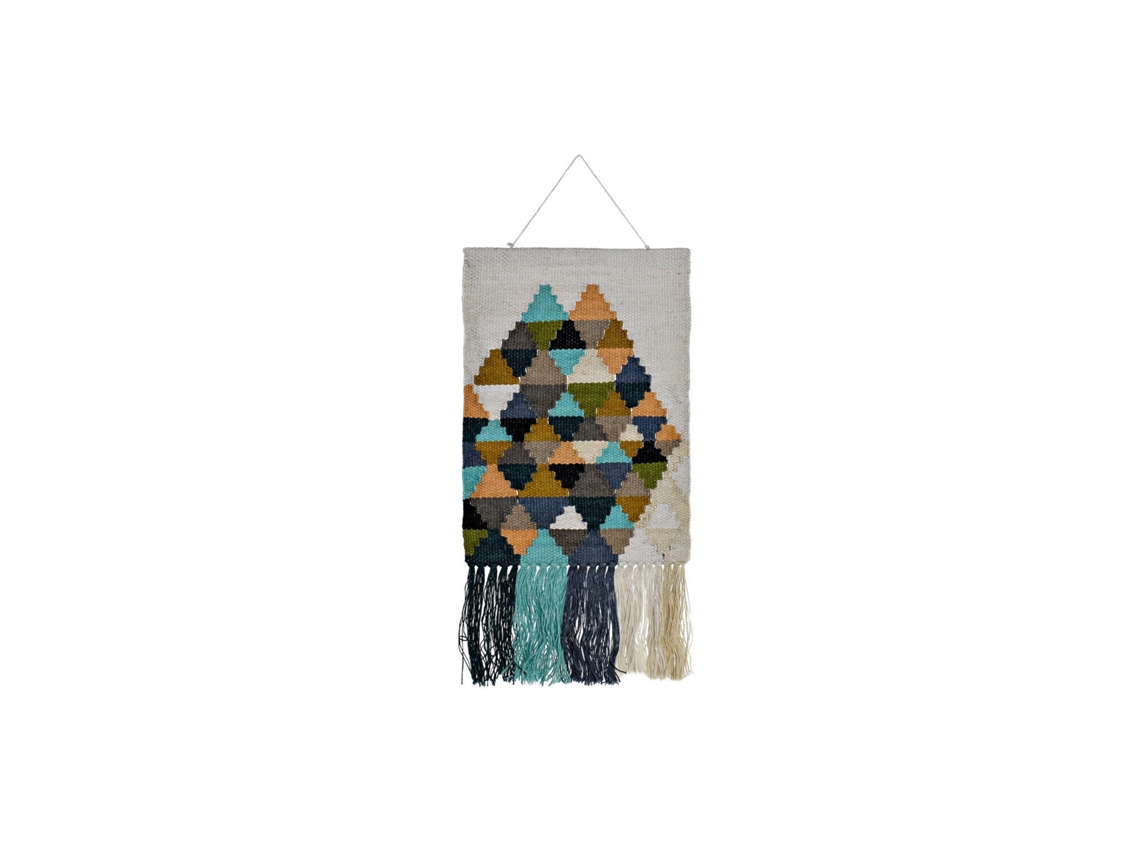 Tapeçaria de Juta e Algodão com Franjas Multicoloridas, 51x2x115cm ALEXANDRA HOUSE LIVING