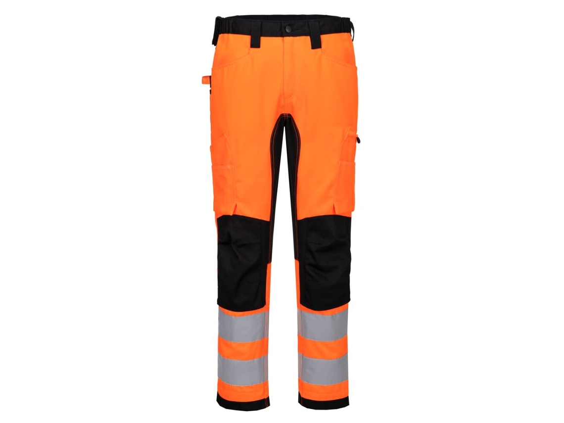 Pantalão De Alta Visibilidade Eco Wx2 Com Elastano | Trabalho Naranja/negro / 30