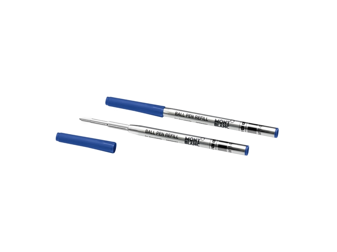 Pacote com 2 Recargas Esferográficas Montblanc Azul Royal (b)