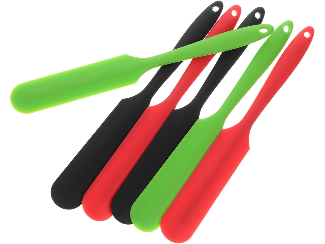 De 6 Espátulas De Silicone Para Confeitaria, Espátula Longa Para Creme E Manteiga, Utensílio De Gokoco