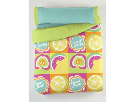 Conjunto de capa de edredom HOSTELINE FRUITS FLOR (Multicolor)