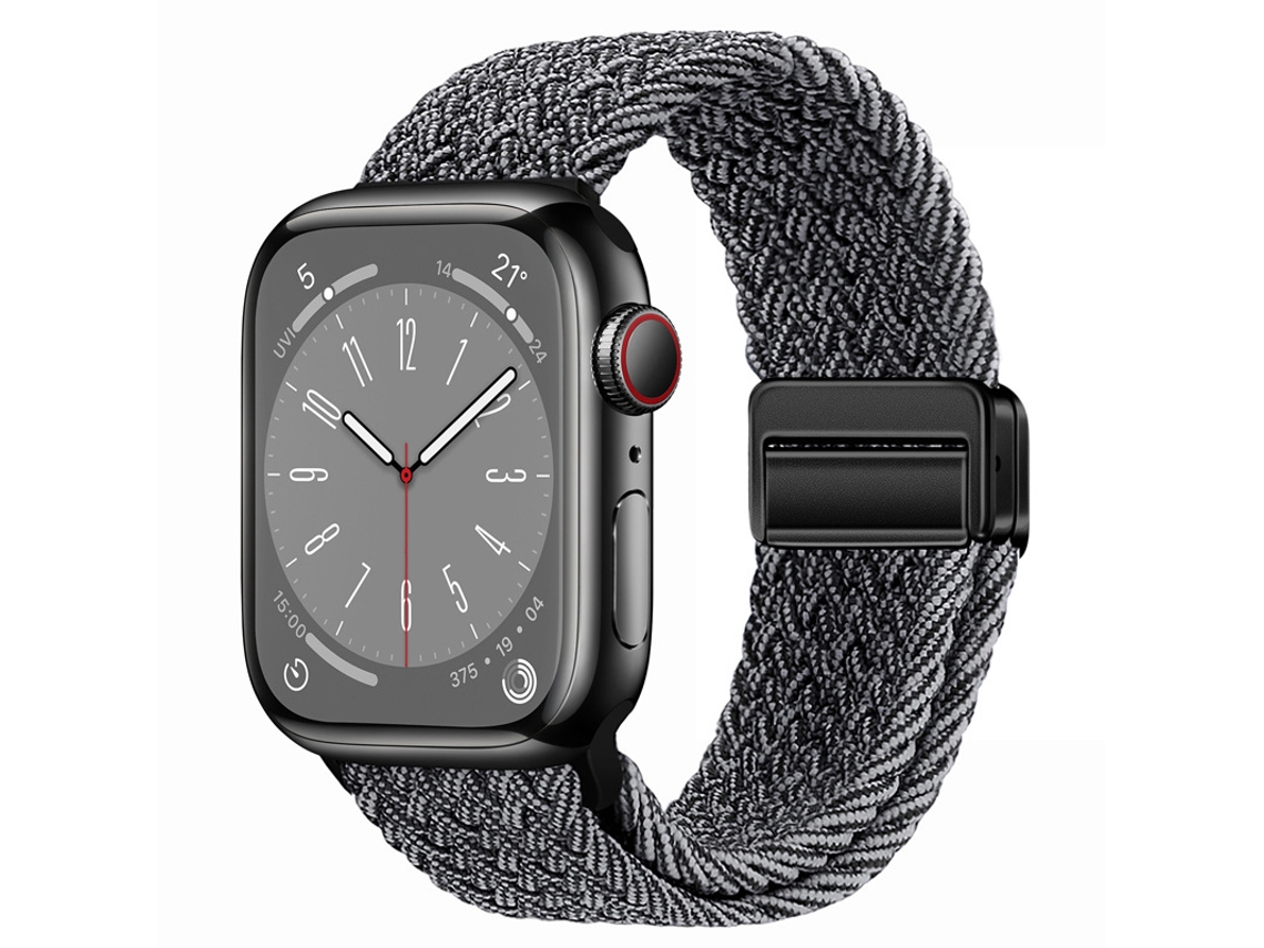 Bracelete Para Apple Watch 42/44/45/46/49mm Branco-acinzentado Cuich