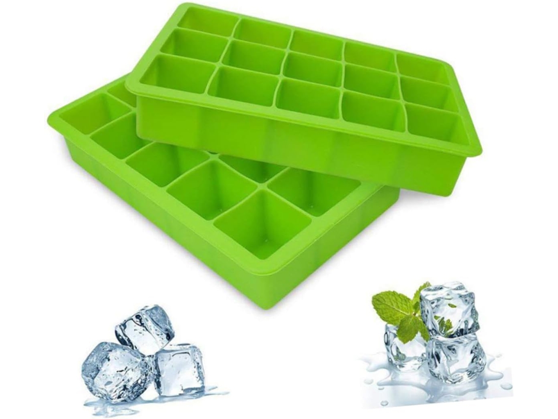Forma De Silicone Para Cubos De Gelo, Gelatinas E Sobremesas Caseiras.