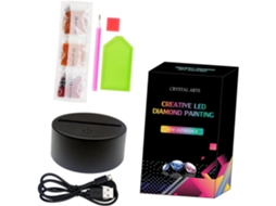 1 Conjunto De Luminária De Mesa Religiosa Com Strass E Usb, Luz Noturna Colorida Para