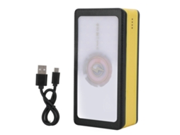2026 bateria Solar Portátil 60000mah com 66 Leds e 4 Portas Usb para Camping e Montanhismo