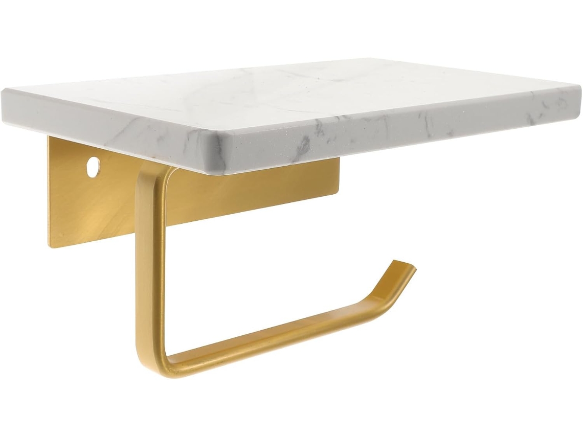 Suporte De Papel Higiênico Parede Branco Para Banheiro