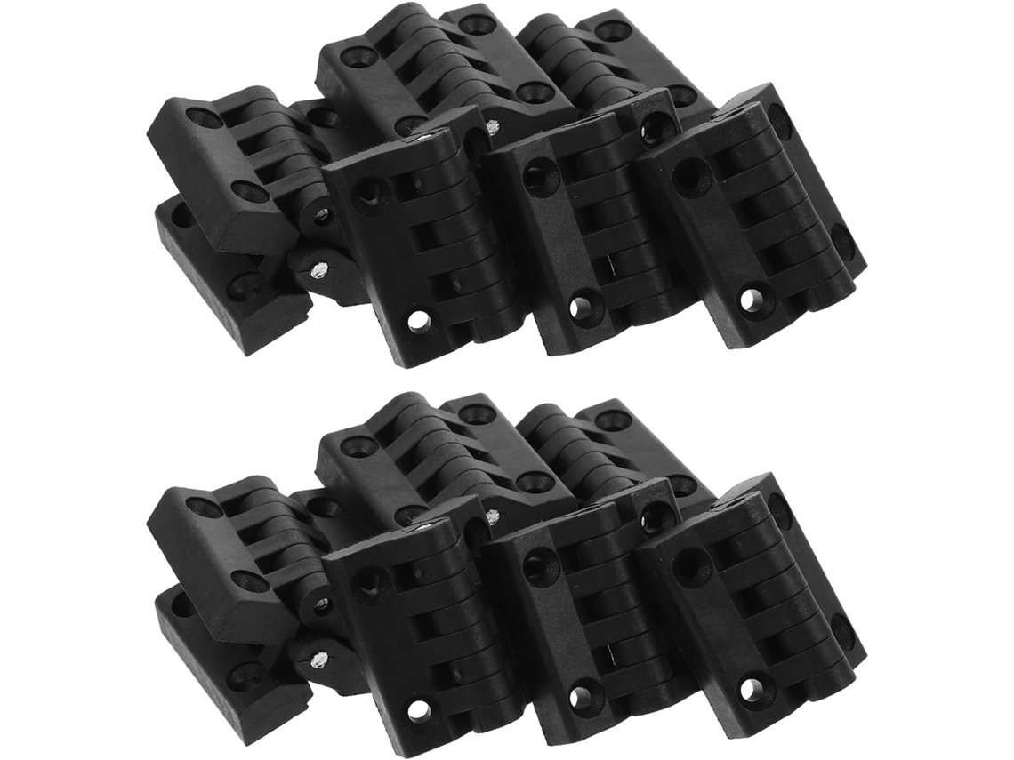 Dobradiças Para Portas De Painéis Elétricos, Resistentes Às Intempéries, Pacote Com 20 Unidades, Em Plástico Preto Com