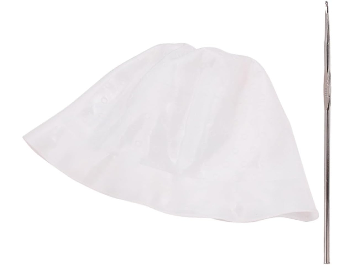 Tucano de silicone prático e reutilizável para coloração de cabelo com agulha confortável.