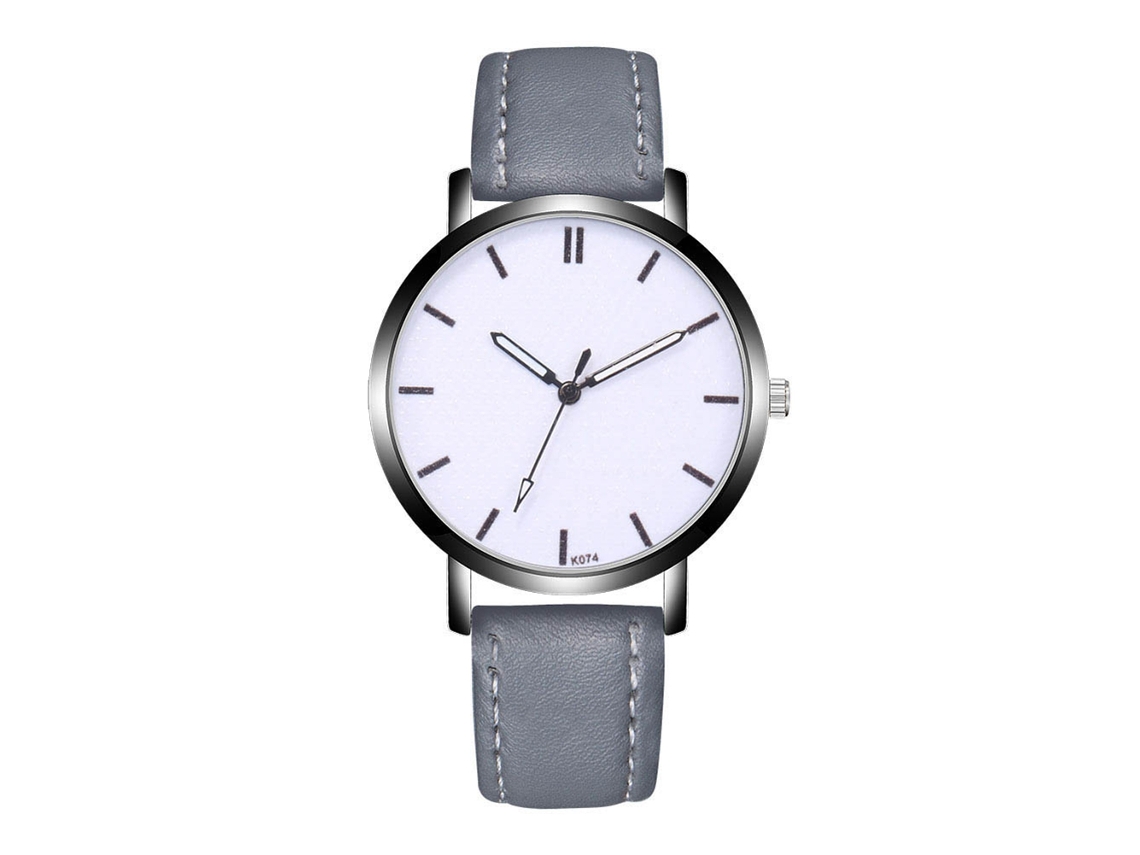 Reloj De Pulsera De Aleación Con Dial Redondo Analógico De Cuarzo Para Hombre Gris