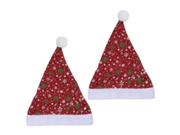 2 Peças de Chapéu com Padrões de Floco de Neve ALLINLESS