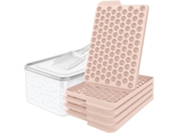 Formas para Mini Cubos de Gelo Cubos de Gelo Pequenos de 1,4 Cm, para Fazer Café Gelado e Coquetéis PANOONA (pacote com 4)