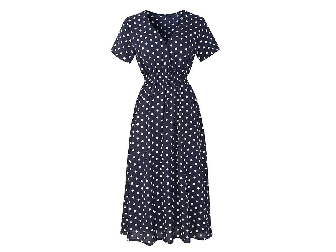 2026 vestido Floral de Chiffon para Mulher com Decote V Profundo e Mangas Curtas, Midi Boho para Verão e Praia