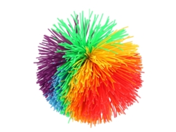 Bola Sensorial De Silicone Para Alivio De Estresse Em Forma De Arco-íris Colorido